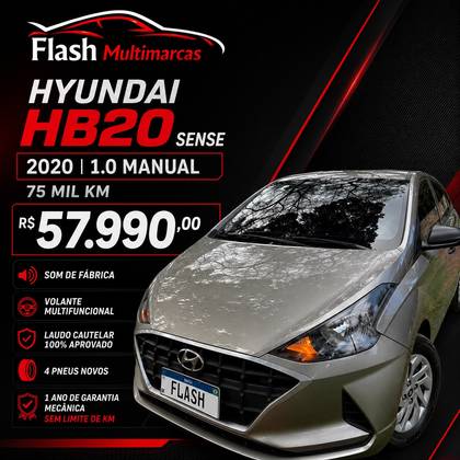 HYUNDAI HB20 1.0 12V FLEX SENSE MANUAL HYUNDAI HB20 1.0 12V FLEX SENSE MANUAL